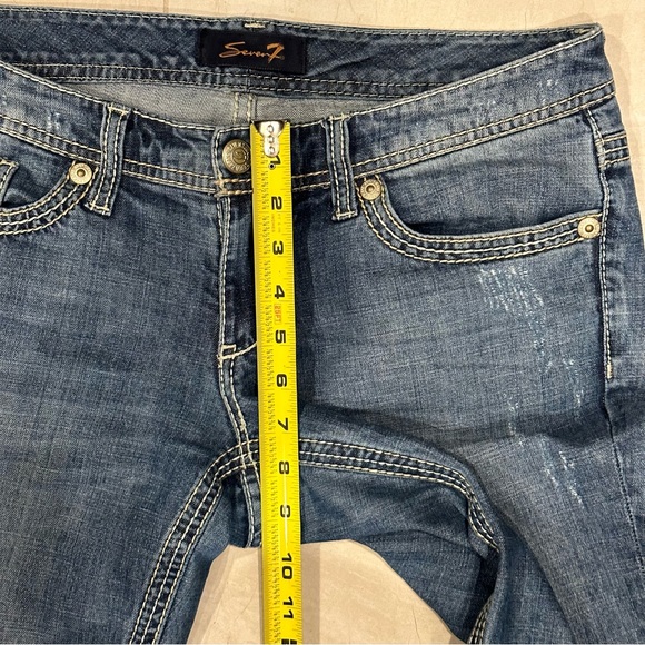 Women’s Factory Distressed Seven7 Jeans - Size 6 - Picture 11 of 16